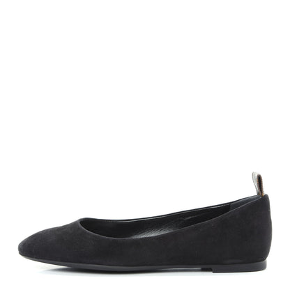 Louis Vuitton Suede Monogram Uniformes Ballet Flats 39 Black 1 of 10