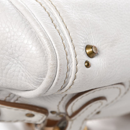 Chloe Calfskin Small Paddington Satchel White 16 of 18