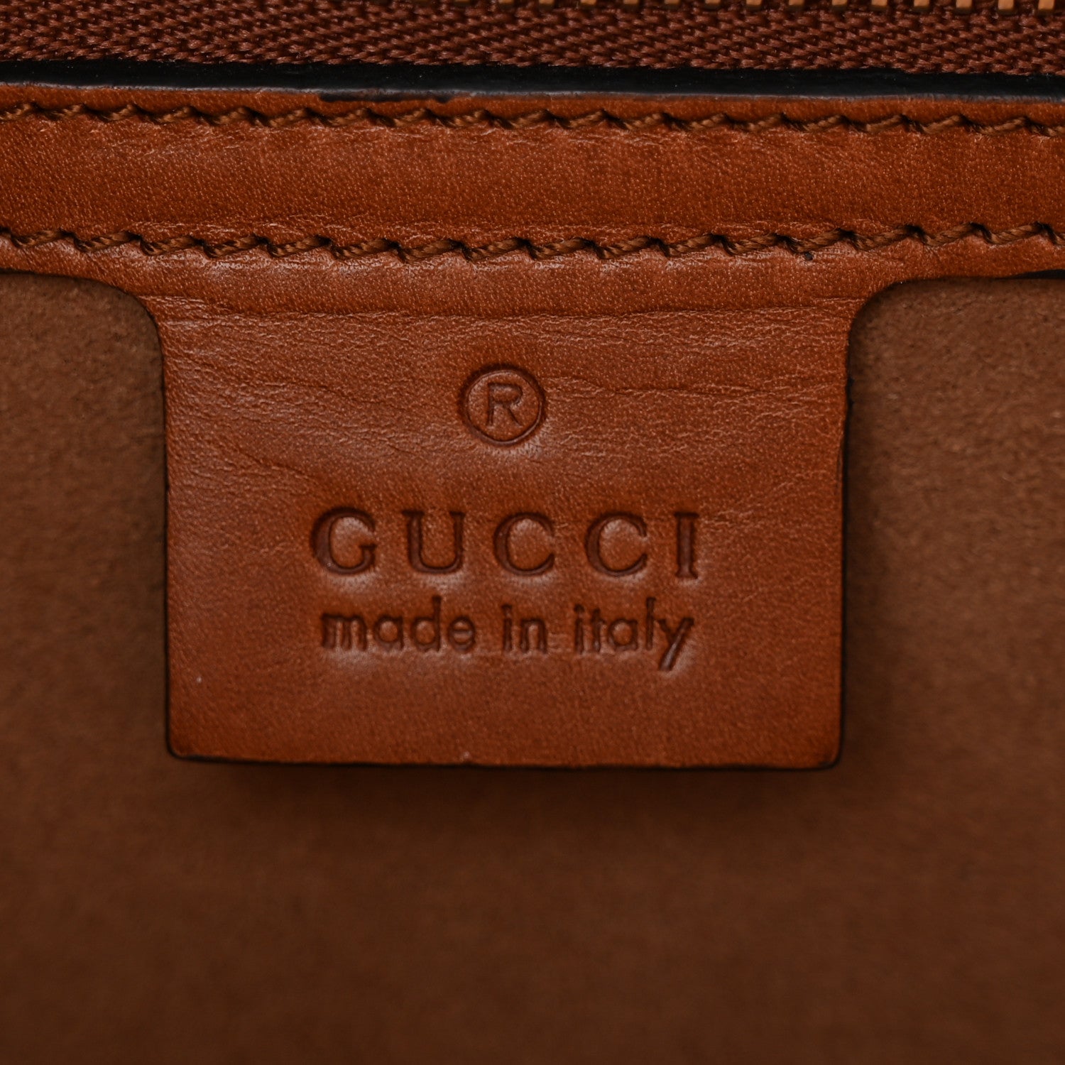 Gucci Calfskin Small Top Handle Bag Navy Brown 7 of 12