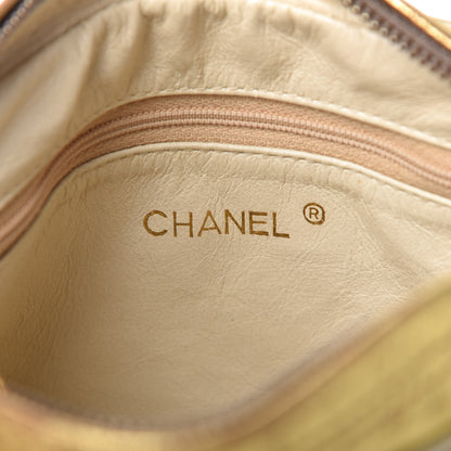 Chanel Metallic Lambskin Quilted Camera Case Gold 10 of 12