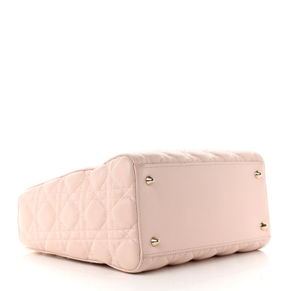 Christian Dior Lambskin Cannage Medium Lady Dior Light Pink 4 of 10