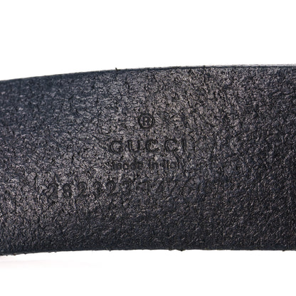 Gucci Margaux Calfskin Studded Interlocking G 30mm Belt 85 34 Black 3 of 4