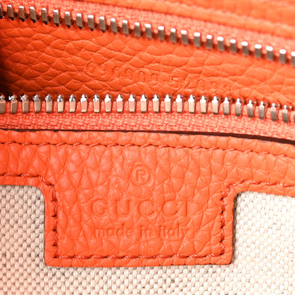 Gucci Piuma Calfskin Jumbo GG Embossed Medium Wristlet Messenger Bag Orange 6 of 9