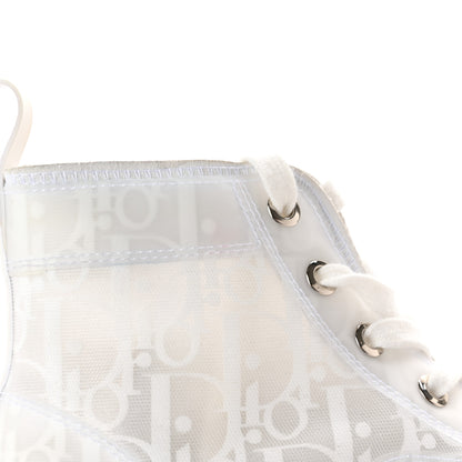 Christian Dior Technical Canvas Oblique Mens B23 High Top Sneakers 38 White 12 of 17