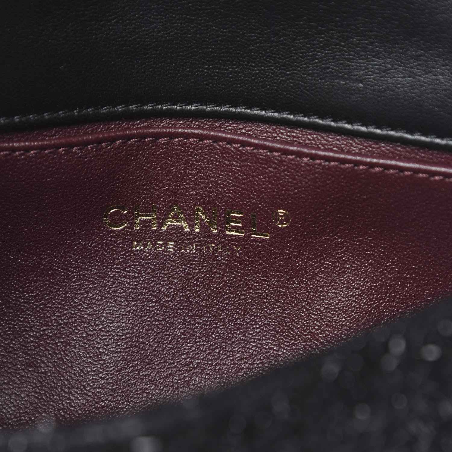 Chanel Tweed Pearl Mini Cosmos Flap Black 6 of 11