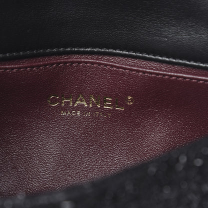 Chanel Tweed Pearl Mini Cosmos Flap Black 6 of 11