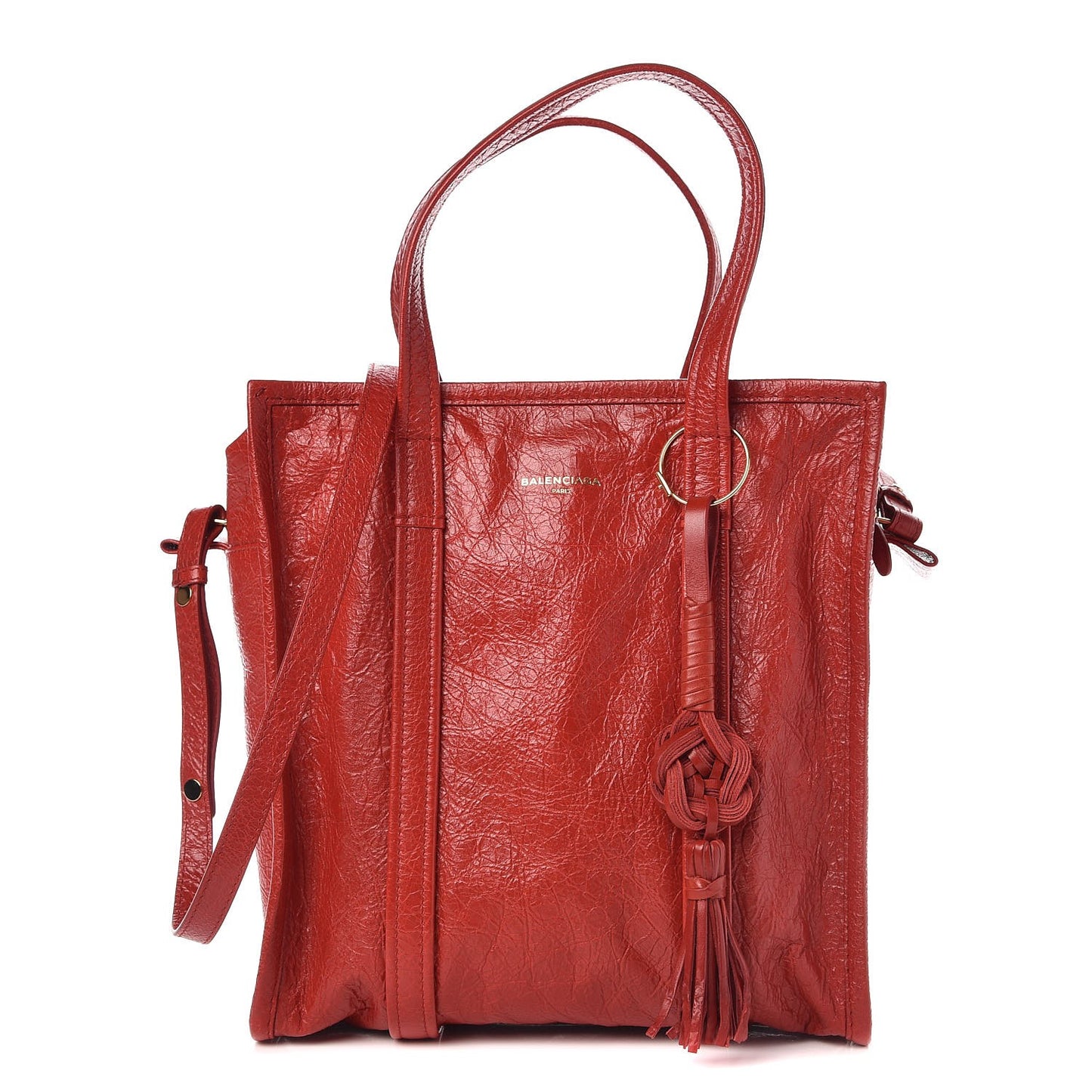 Agneau Small Bazar Shopper Tote Rouge Groseille
