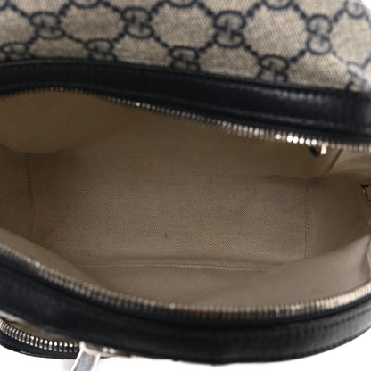 Gucci GG Supreme Monogram Textured Dollar Calfskin Web Small Ophidia Day Backpack Beige Blue Black 5 of 10