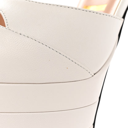 Gucci Malaga Kid Angel T-Strap Platform High Heel Pumps 37 Great White 15 of 18