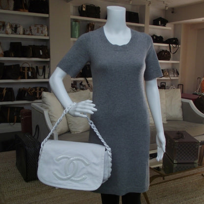 Chanel Leather Modern Chain Flap White 2 of 13
