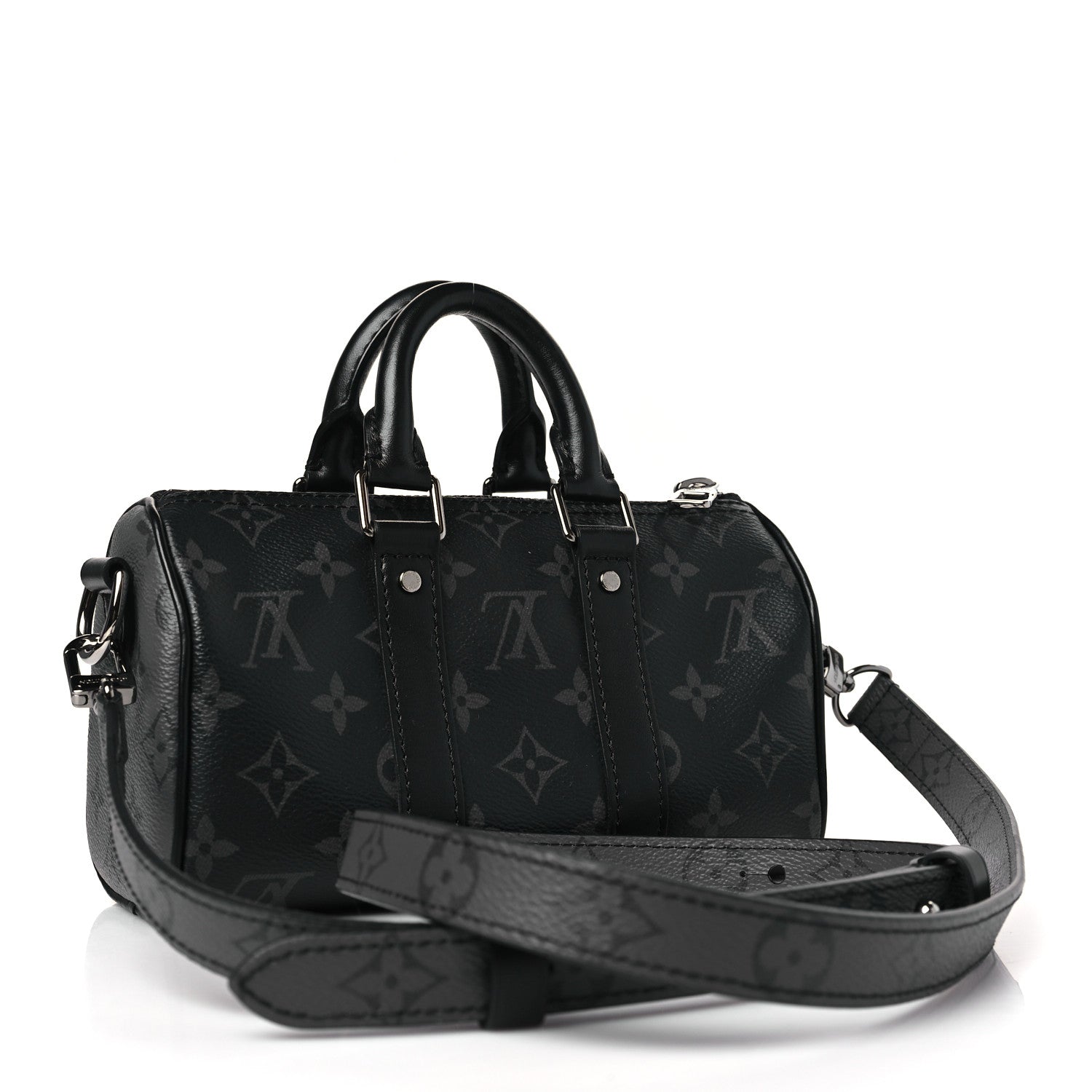 Louis Vuitton Reverse Monogram Eclipse Keepall XS Black 3 of 8