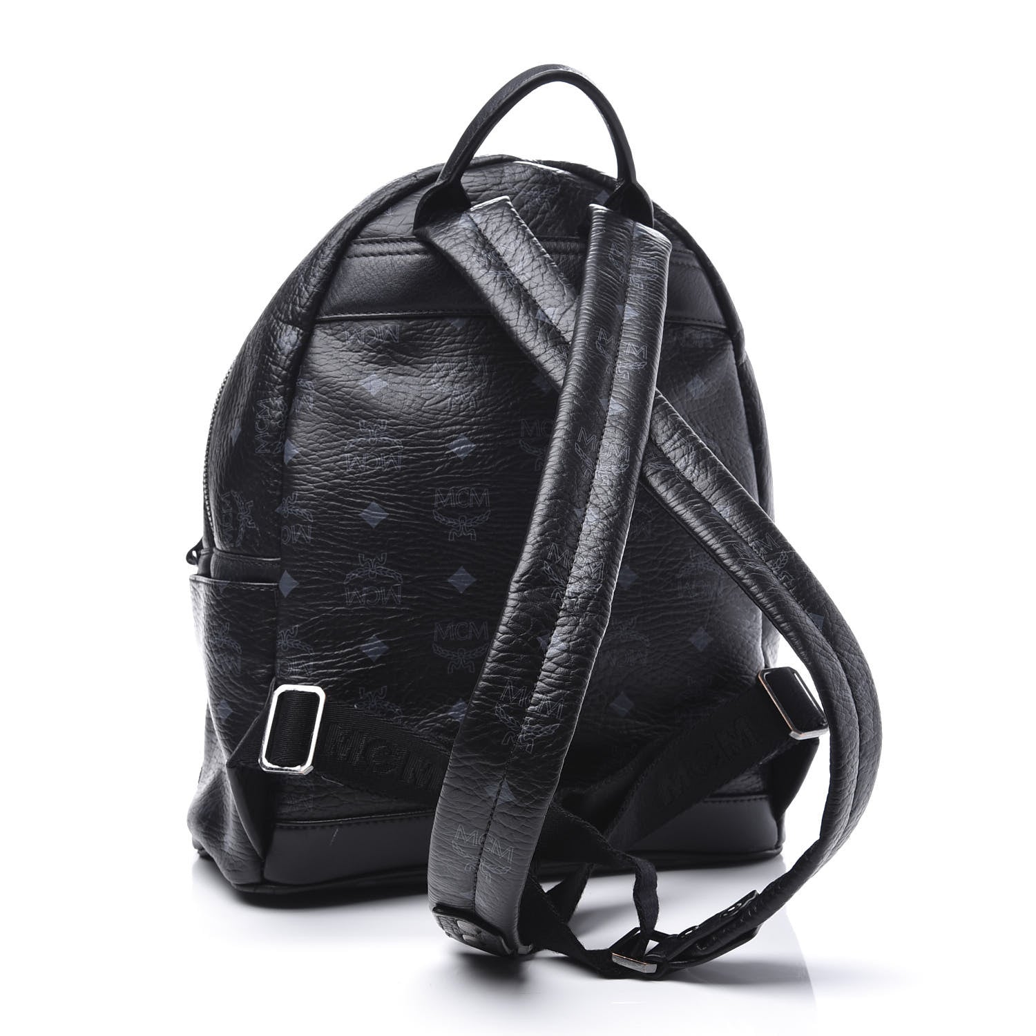 MCM Visetos Studded Small Dual Stark Backpack Black 2 of 8
