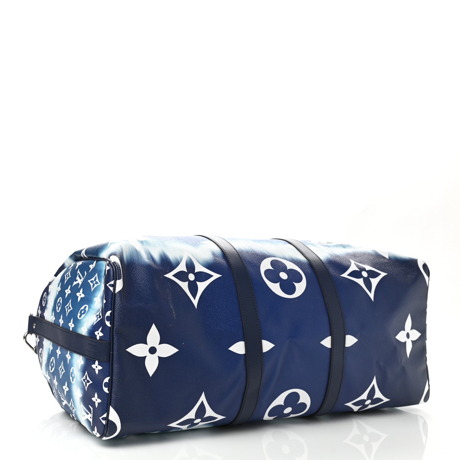 Louis Vuitton Monogram Escale Keepall Bandouliere 50 Blue 4 of 12