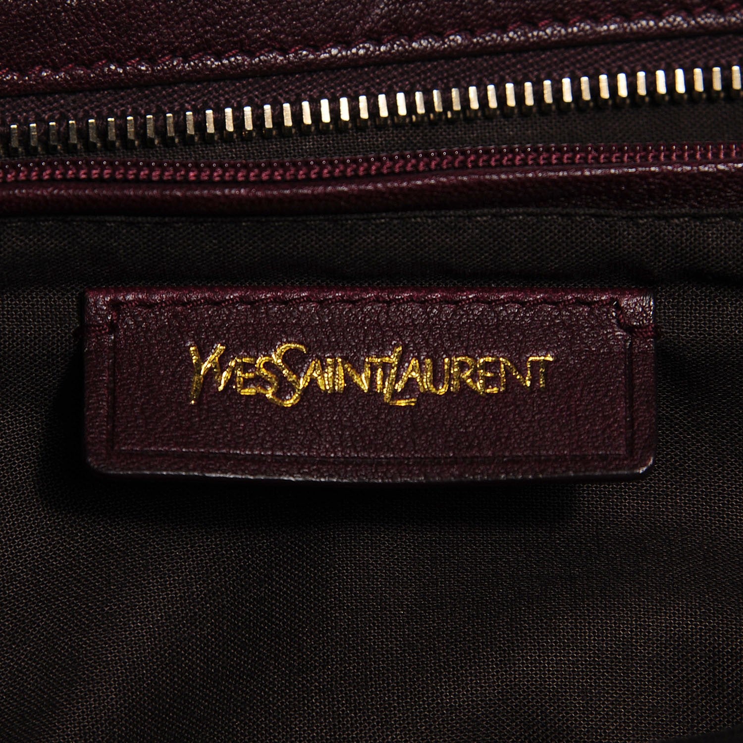 Saint Laurent Sheepskin Medium Cabas ChYc Plum 7 of 8