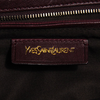 Saint Laurent Sheepskin Medium Cabas ChYc Plum 7 of 8