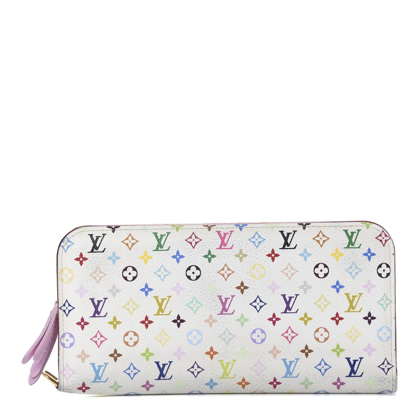 Monogram Multicolor Zippy Wallet White Litchi
