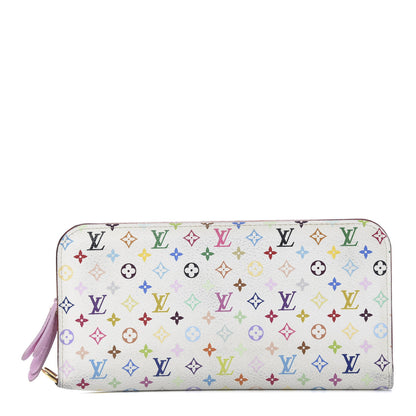 Louis Vuitton Monogram Multicolor Zippy Wallet White Litchi 1 of 12