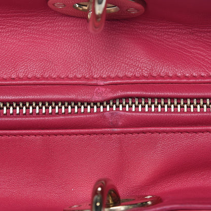 Christian Dior Lambskin Cannage Large Lady Dior Fuchsia 9 of 29
