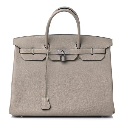 Hermes Togo Birkin 40 Gris Tourterelle 1 of 10