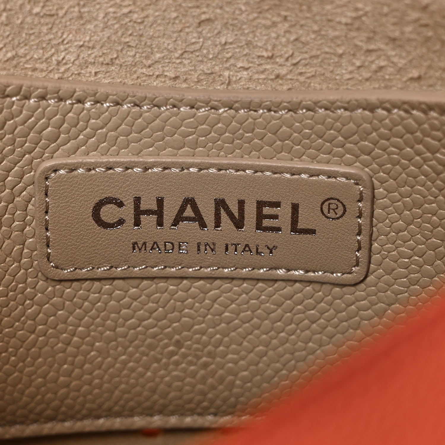 Chanel Caviar Perforated Messenger Bag Coral 5 of 7