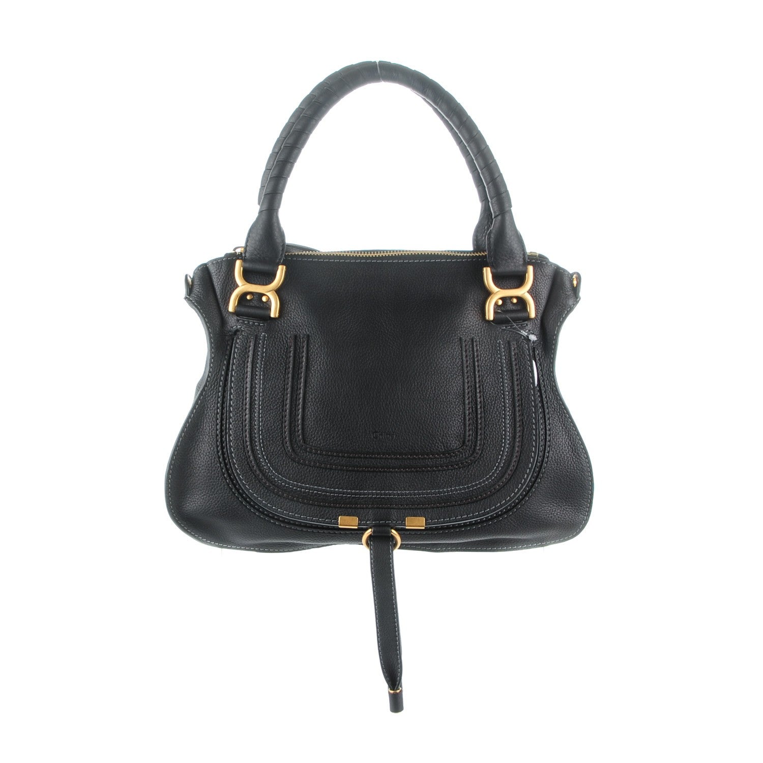 Chloe Calfskin Medium Marcie Satchel Black 1 of 8