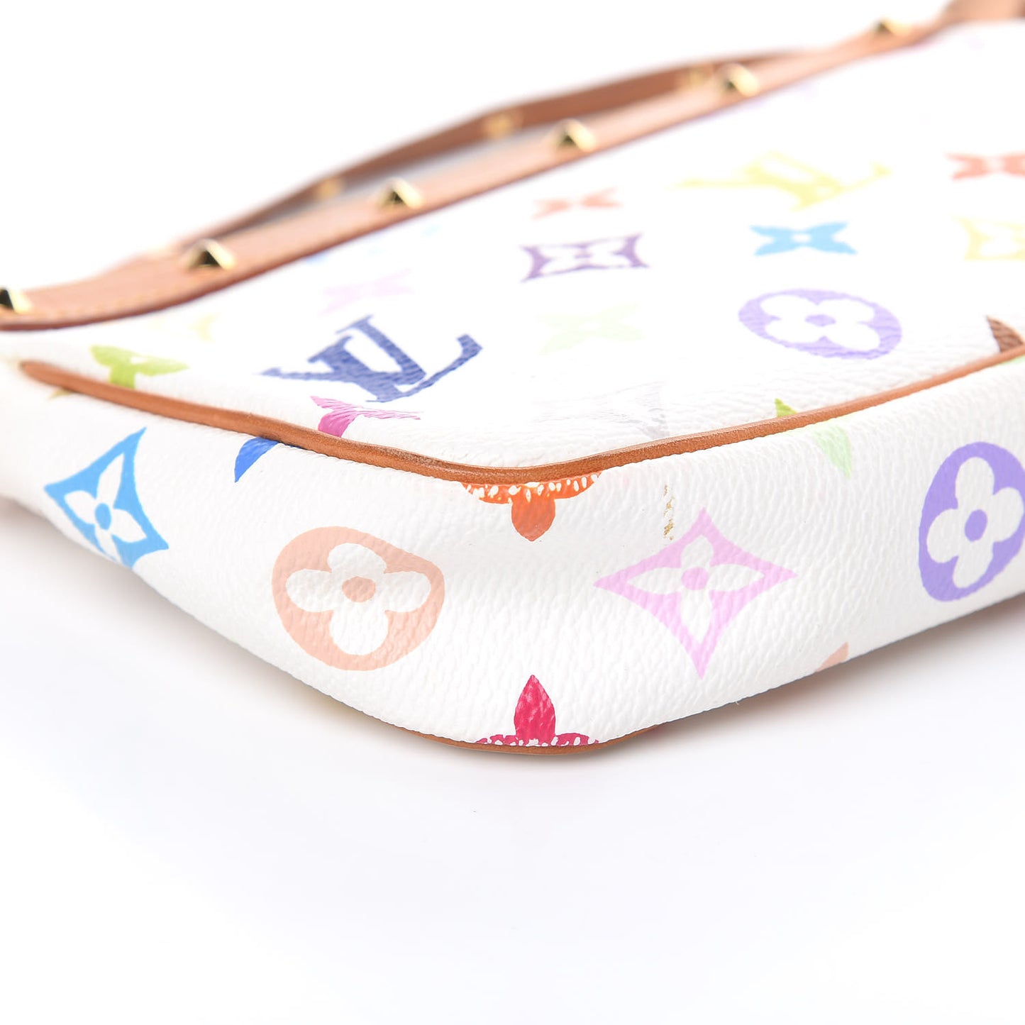 Monogram Multicolor Pochette Accessories White