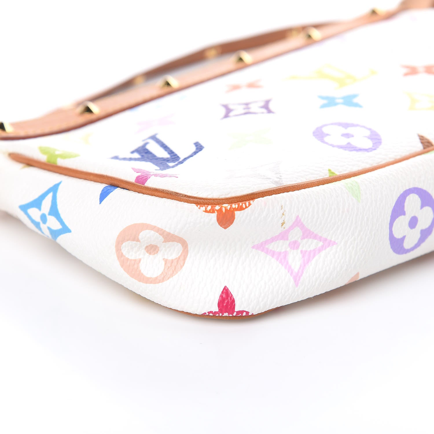 Louis Vuitton Monogram Multicolor Pochette Accessories White 9 of 13