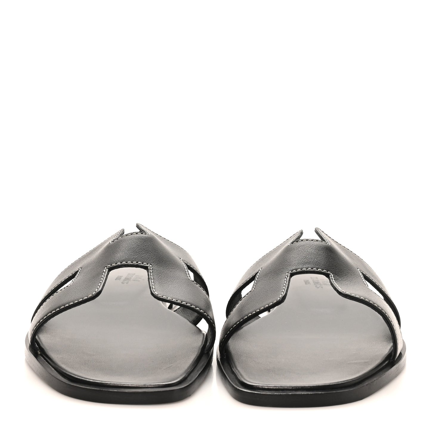 Box Calfskin Oran Sandals 39.5 Black