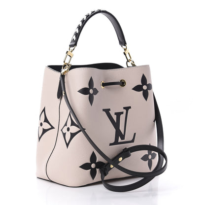 Louis Vuitton Empreinte Monogram Giant Crafty Neonoe MM Creme Black 9 of 16