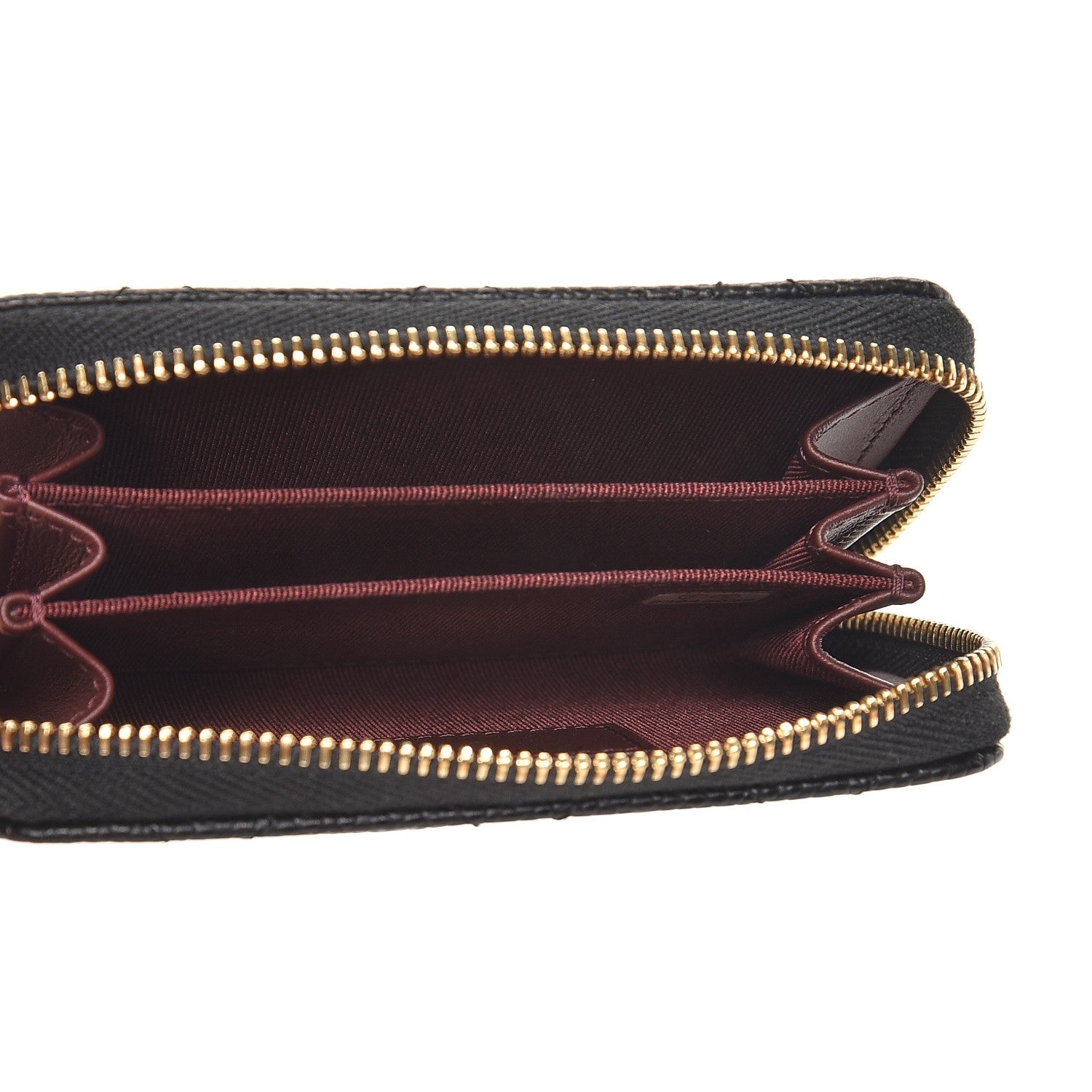 Chanel Caviar Quilted Zip Coin Purse Black 5 of 8