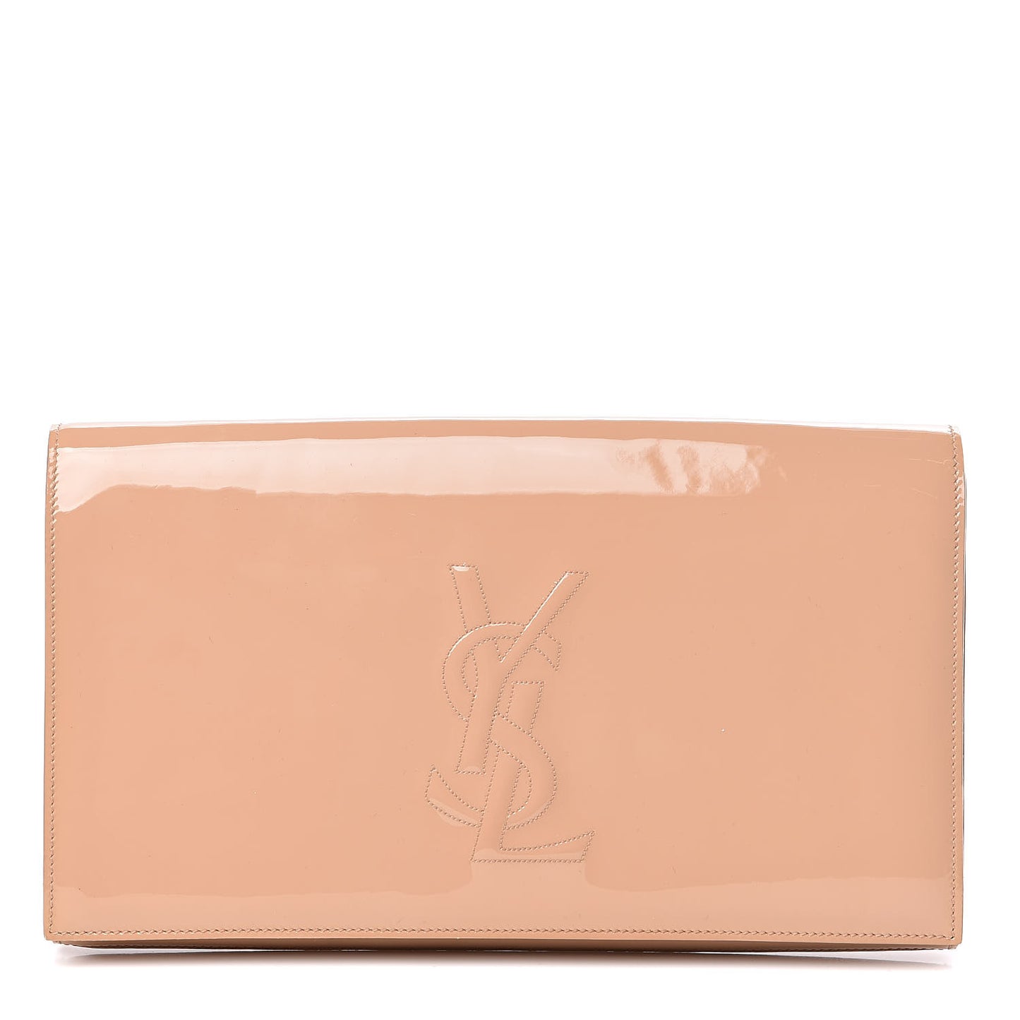 Patent Calfskin Large Belle De Jour Clutch Chair