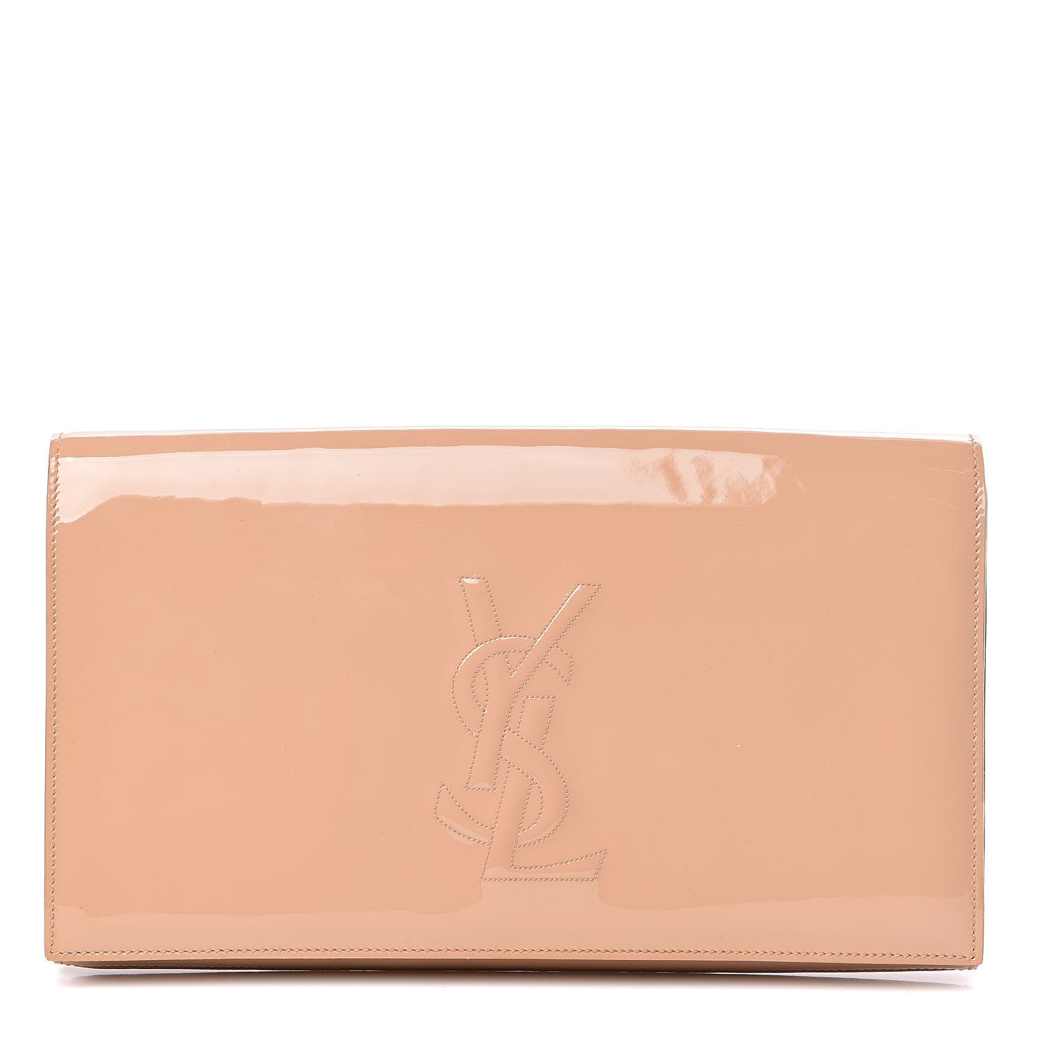 Saint Laurent Patent Calfskin Large Belle De Jour Clutch Chair 1 of 8