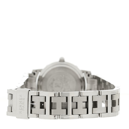 Hermes Stainless Steel 24mm Clipper Quartz Watch Grey 3 of 4