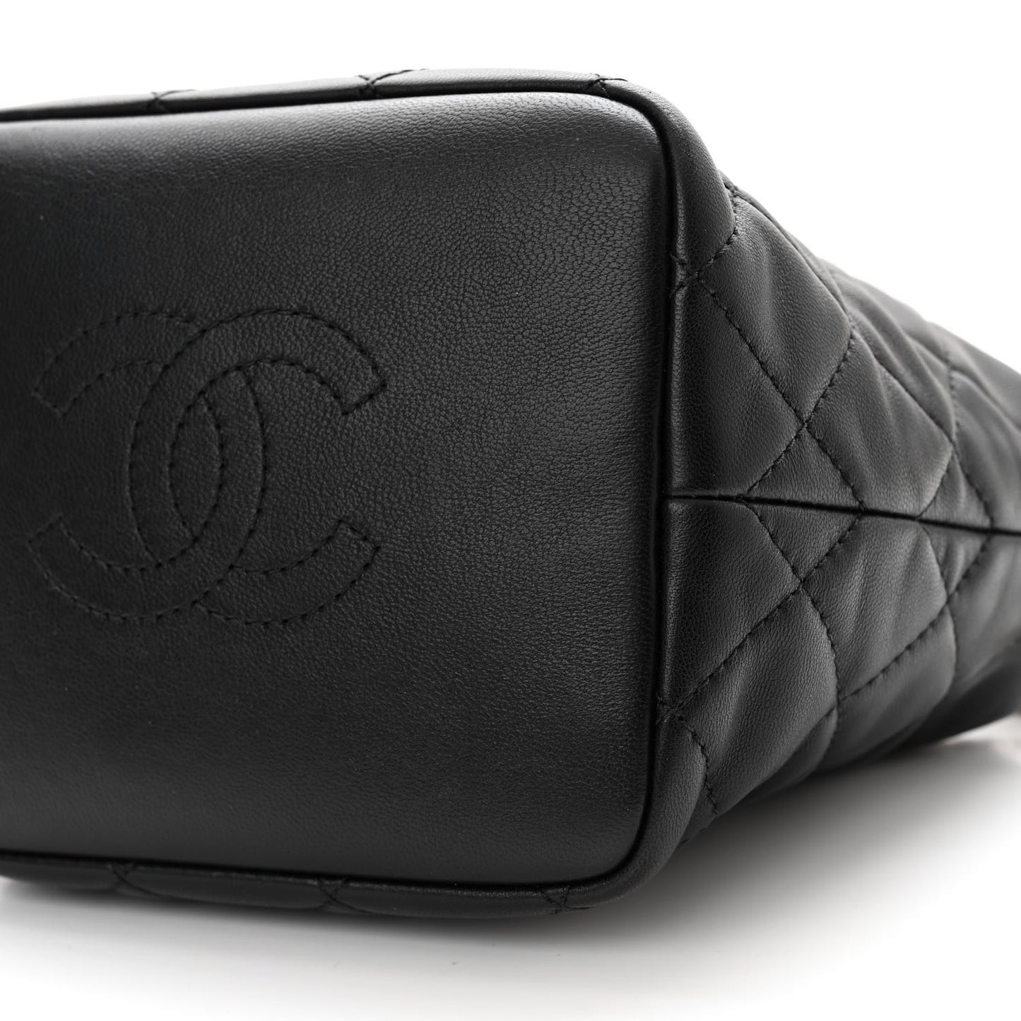 Lambskin Quilted Small Perfect Meeting Hobo Black