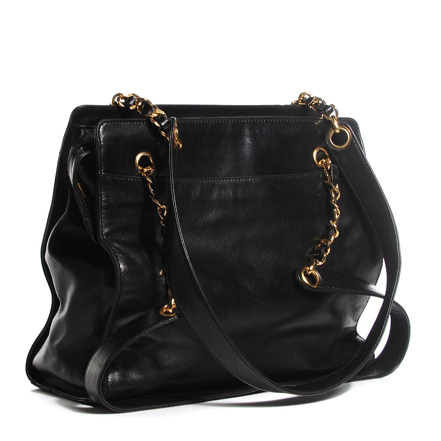 Lambskin CC Shoulder Bag Black