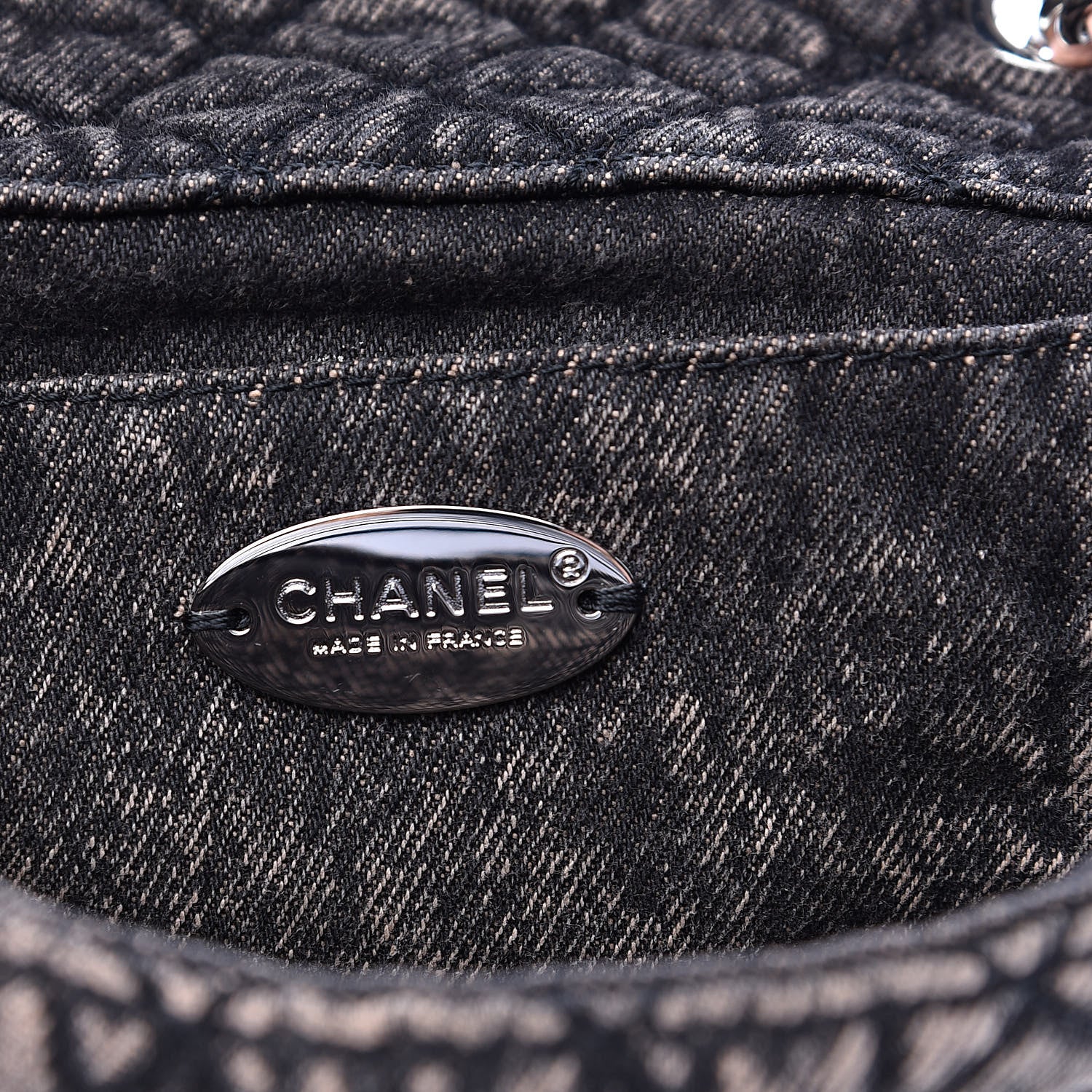 Chanel Denim Quilted Small Flap Light Pink Black 6 of 11