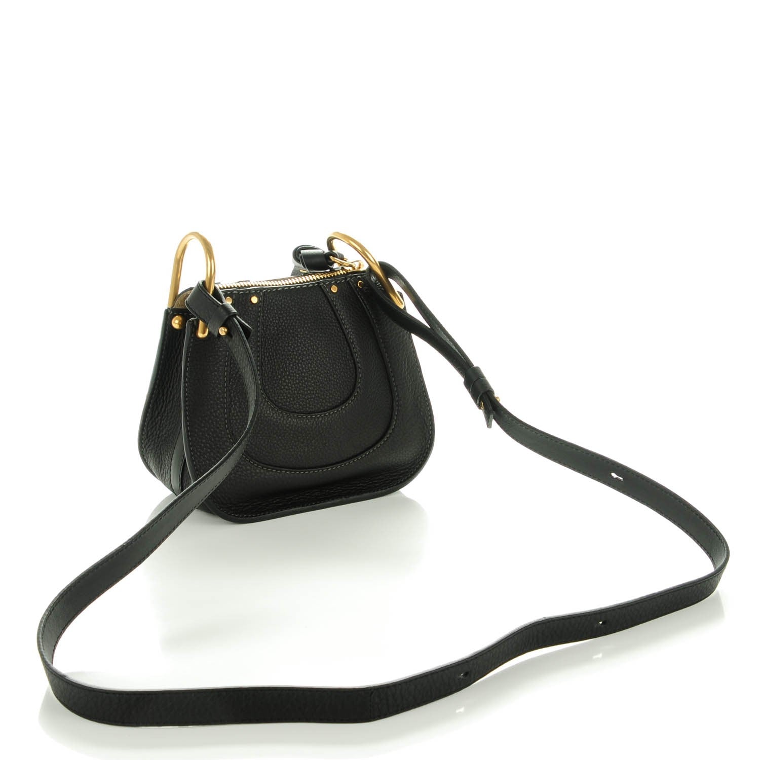 Chloe Grained Calfskin Nano Hayley Hobo Black 3 of 7