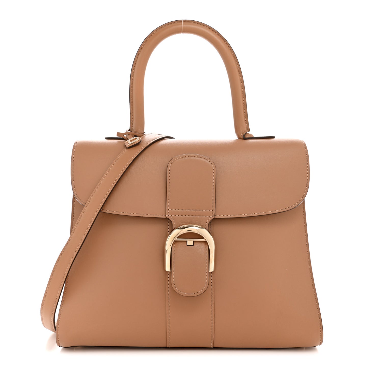 Box Calfskin MM Brillant Satchel Vison