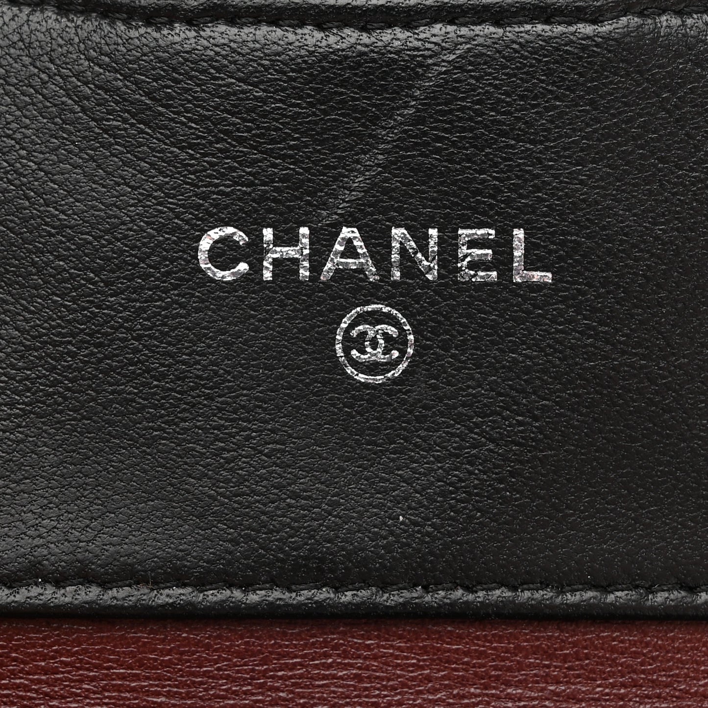Lambskin Quilted Double Sided Wallet Black