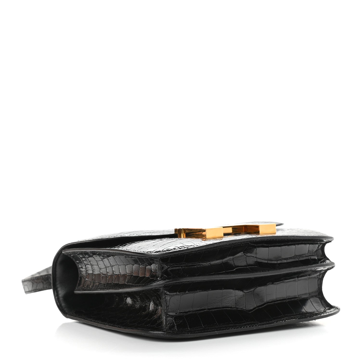 Hermes Shiny Alligator Constance 18 Black 4 of 12