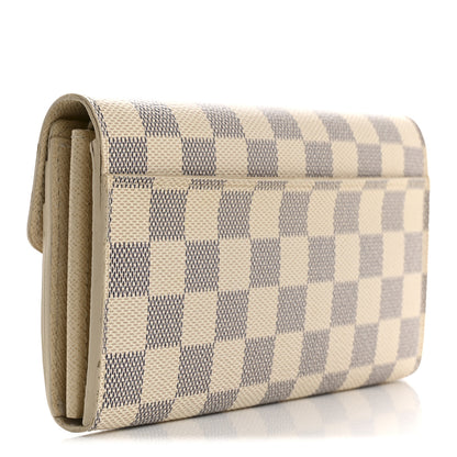 Louis Vuitton Damier Azur Sarah Wallet NM 3 of 14
