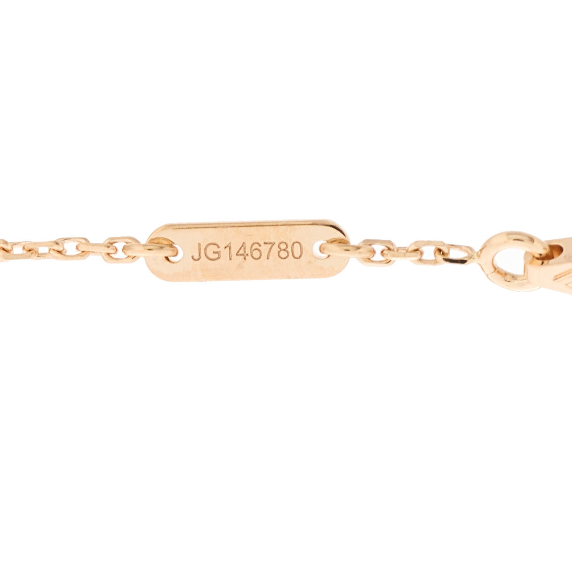 18K Rose Gold Carnelian Sweet Alhambra Bracelet