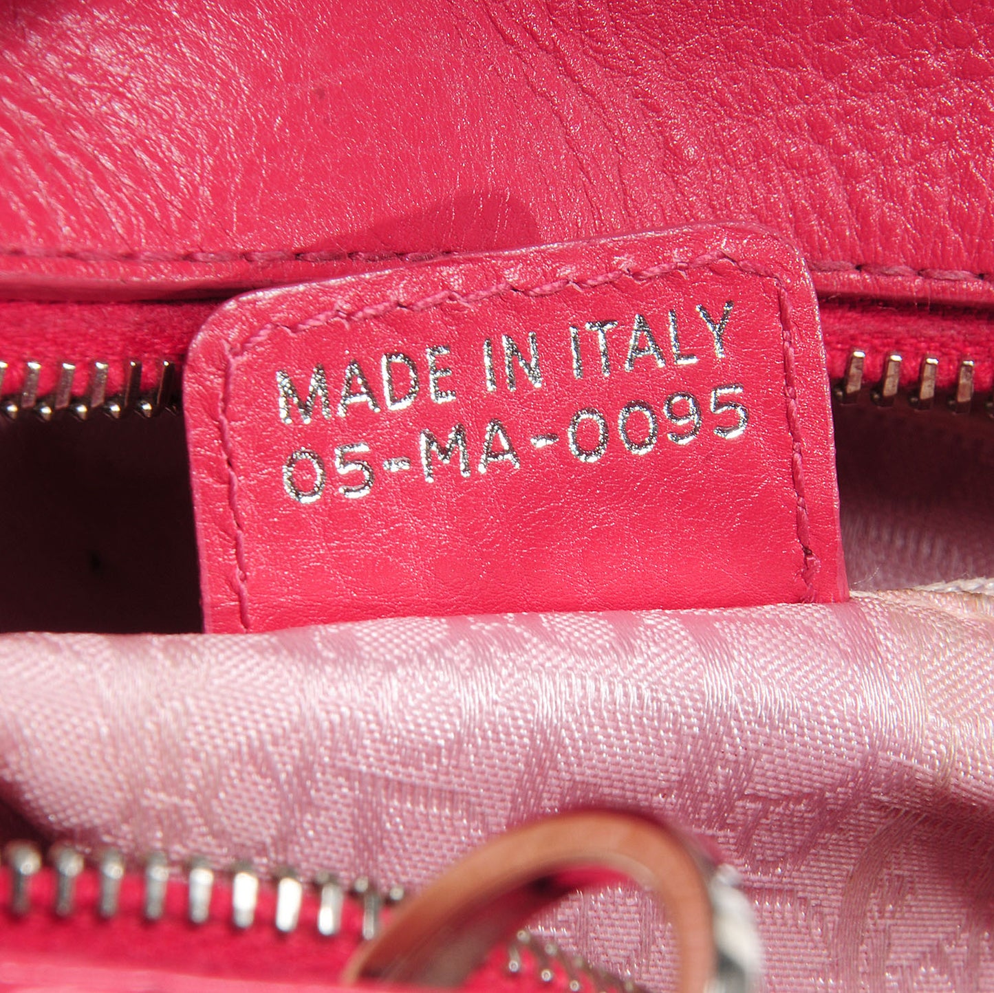 Calfskin Cannage Tote Hot Pink