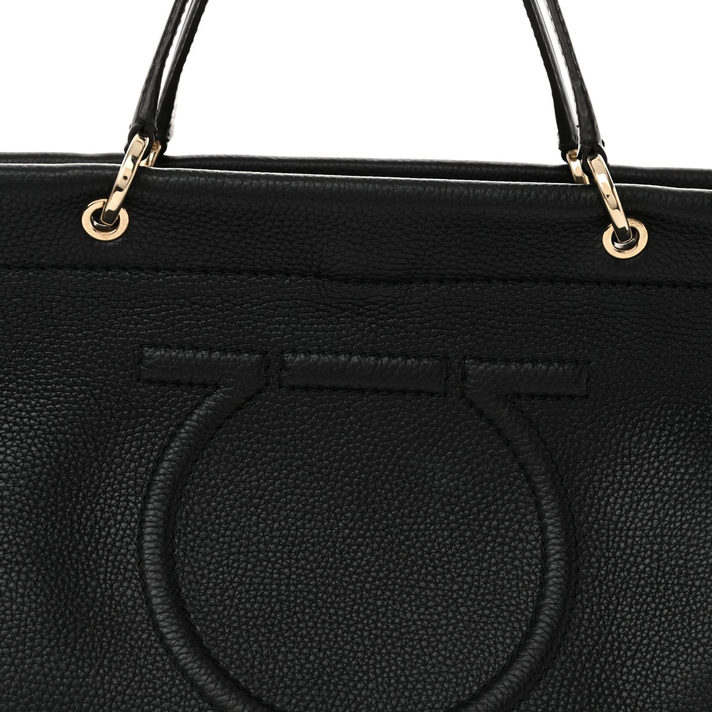 Grained Calfskin Medium Meera Tote Black