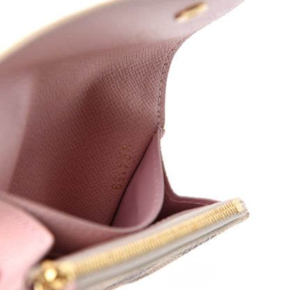 Louis Vuitton Damier Azur Rosalie Coin Purse Rose Ballerine 7 of 8