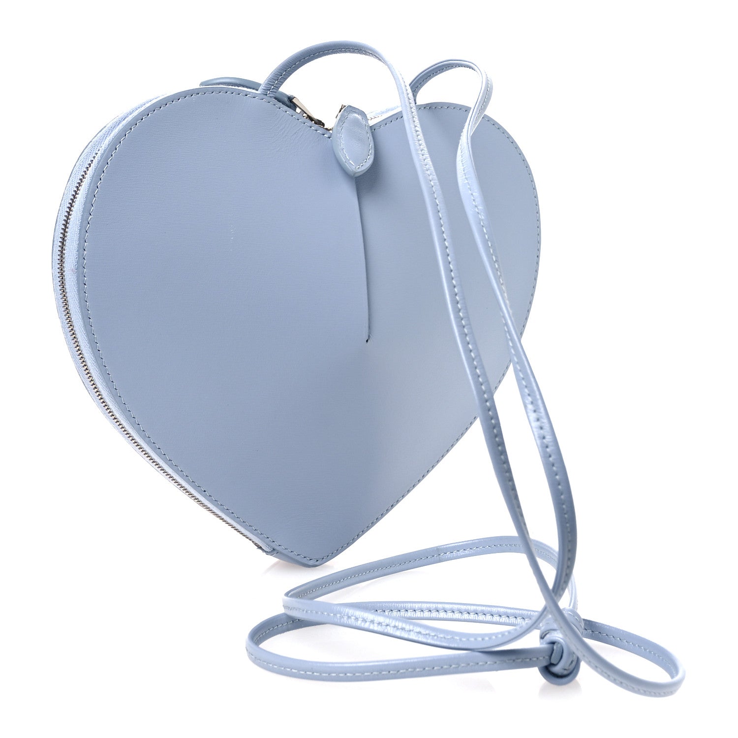 Alaia Calfskin Le Coeur Bag Bleu Delave 3 of 10