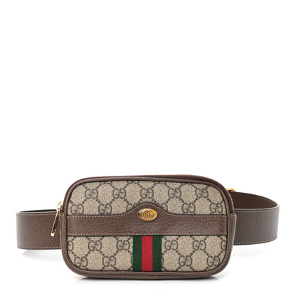 Gucci GG Supreme Monogram Ophidia Belted iPhone Case 95 38 Dark Brown 1 of 11