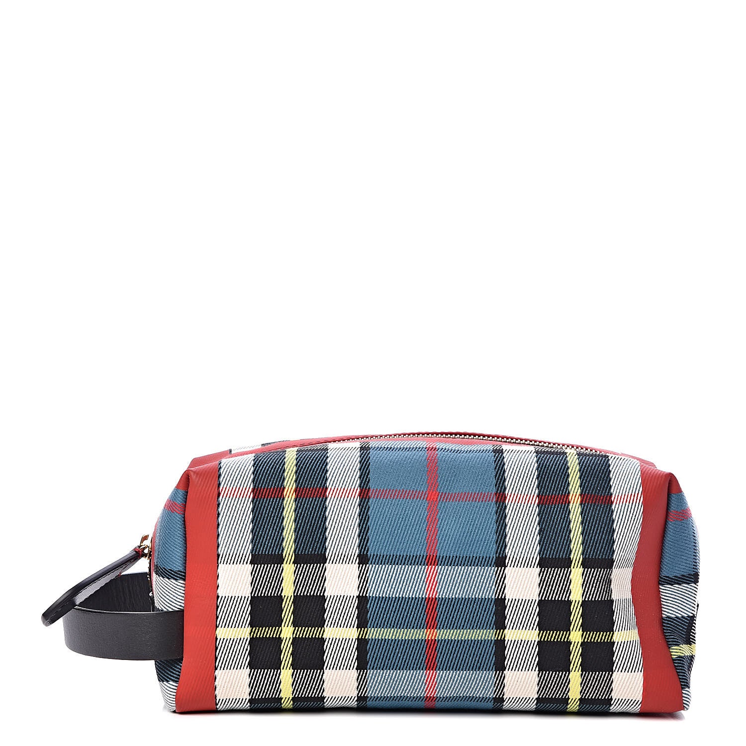 Burberry Tartan Mens Washbag Blue Yellow 1 of 10