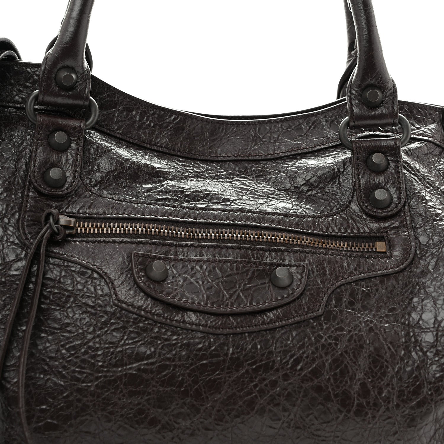 Balenciaga Agneau Arena Classic Hardware Medium Le City Espresso 8 of 14