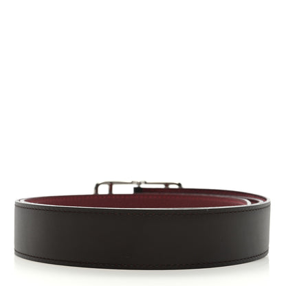 Hermes Box Togo 32mm Cape Cod Belt 100 40 Brown Rouge H 2 of 4